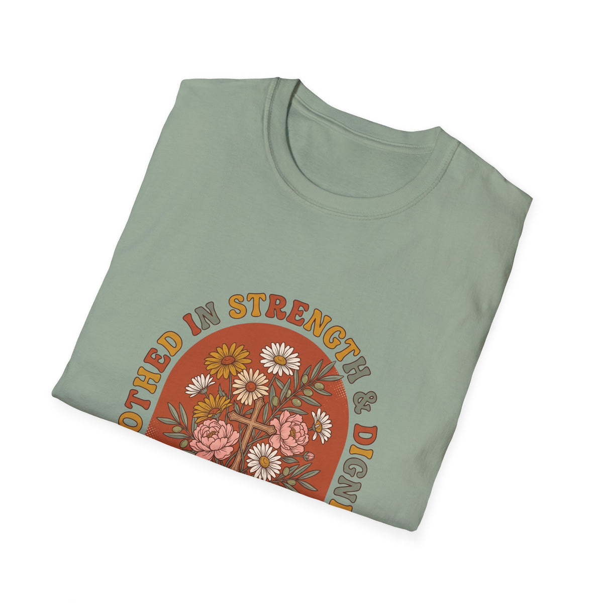 Clothed in strength and dignity T-shirts (2)