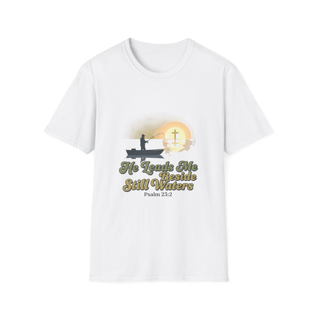 He leads me Beside still waters T-shirts