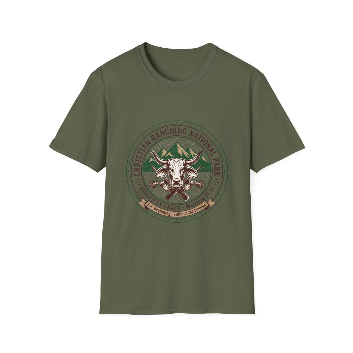 Christian ranching national park T-shirts