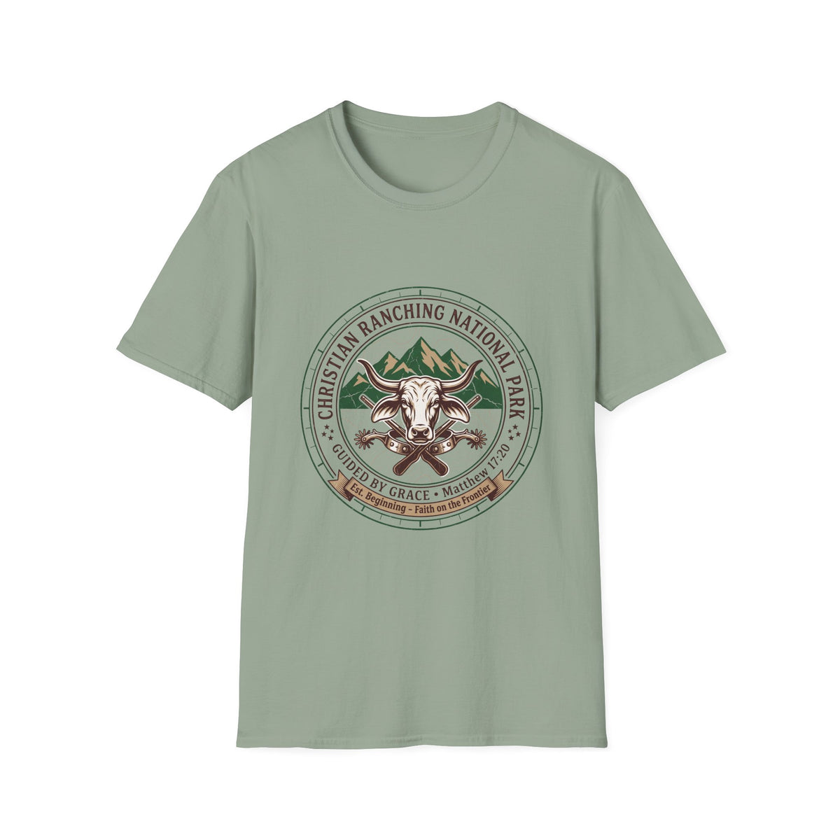 Christian ranching national park T-shirts
