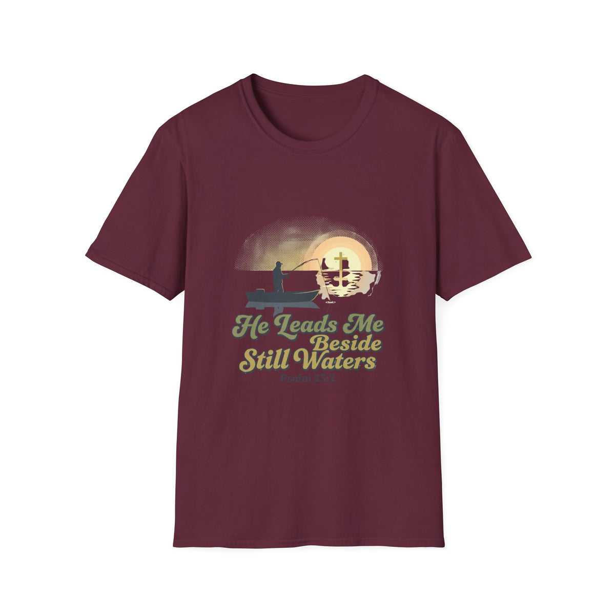 He leads me Beside still waters T-shirts