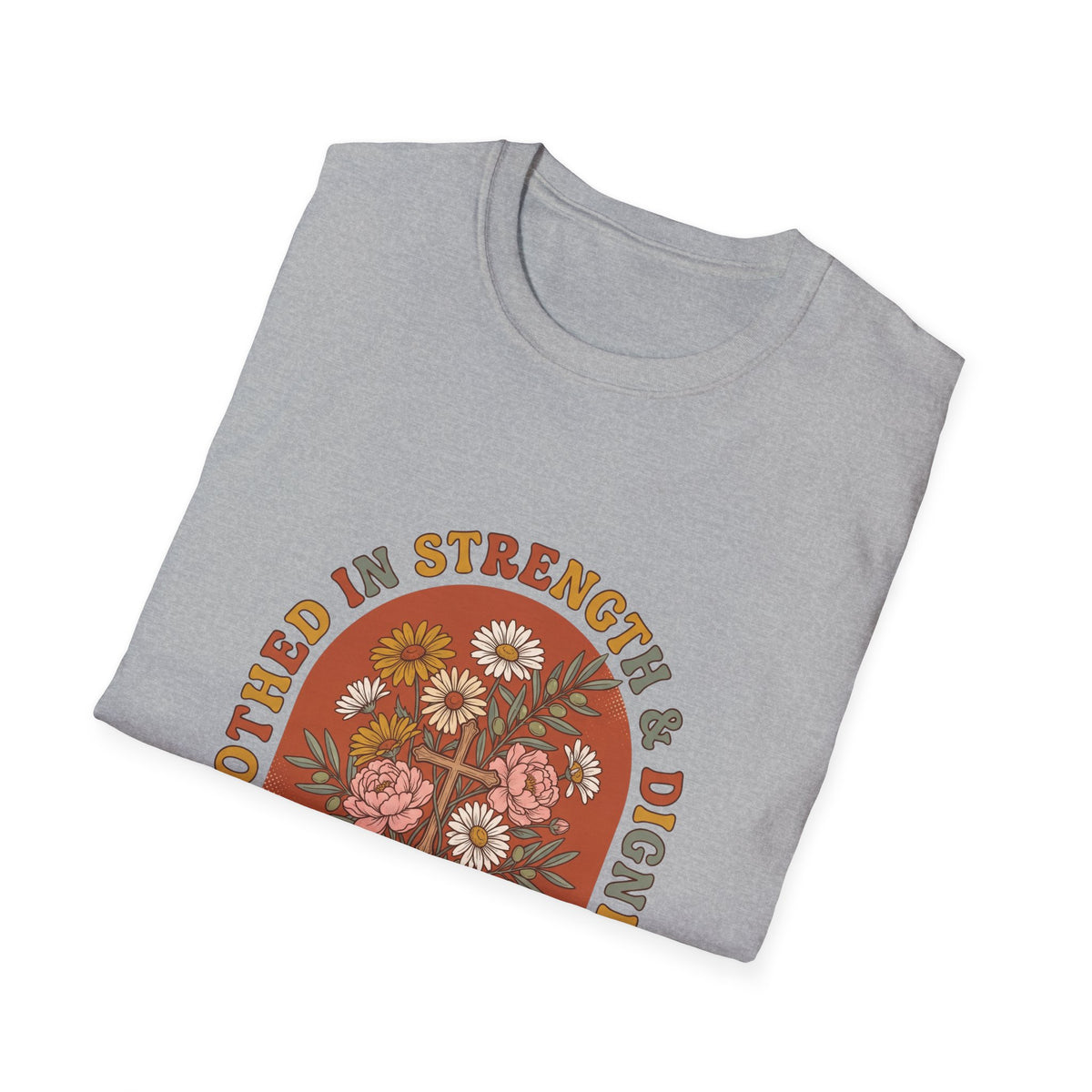 Clothed in strength and dignity T-shirts (2)