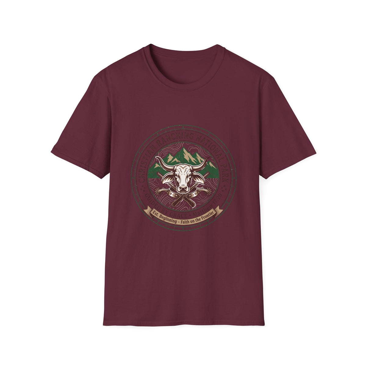 Christian ranching national park T-shirts