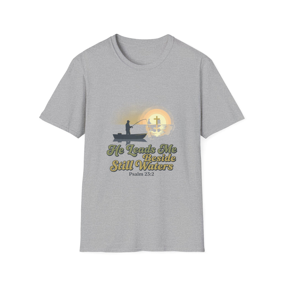 He leads me Beside still waters T-shirts