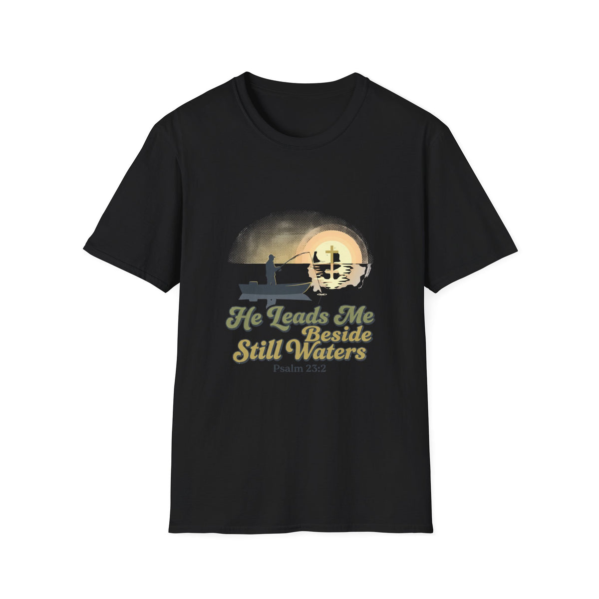 He leads me Beside still waters T-shirts