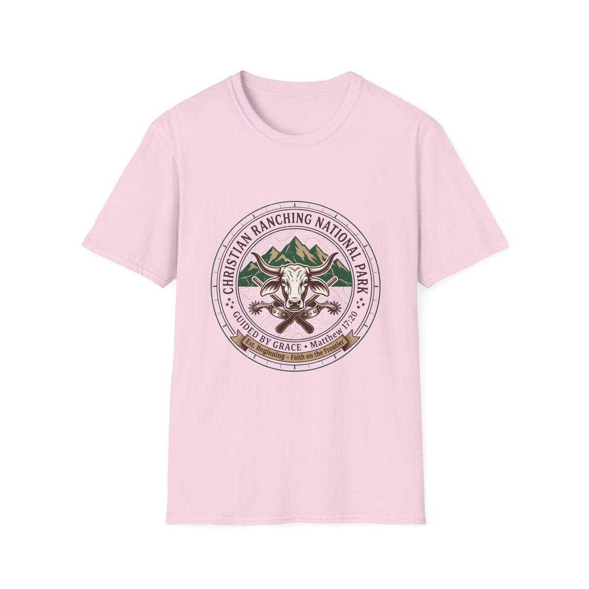 Christian ranching national park T-shirts