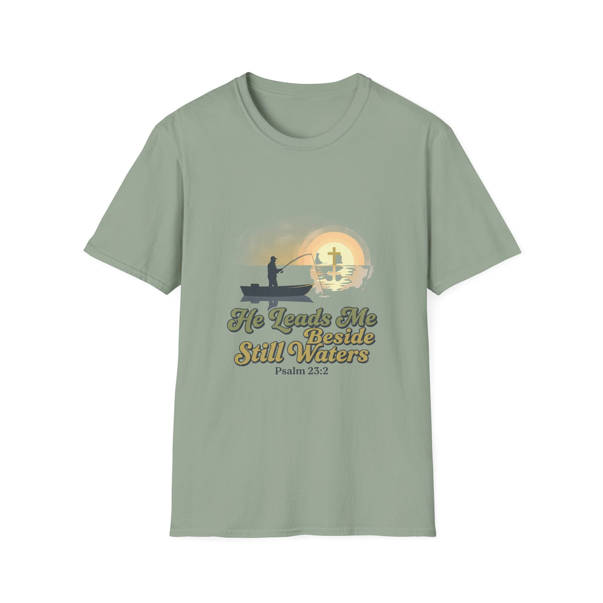 He leads me Beside still waters T-shirts