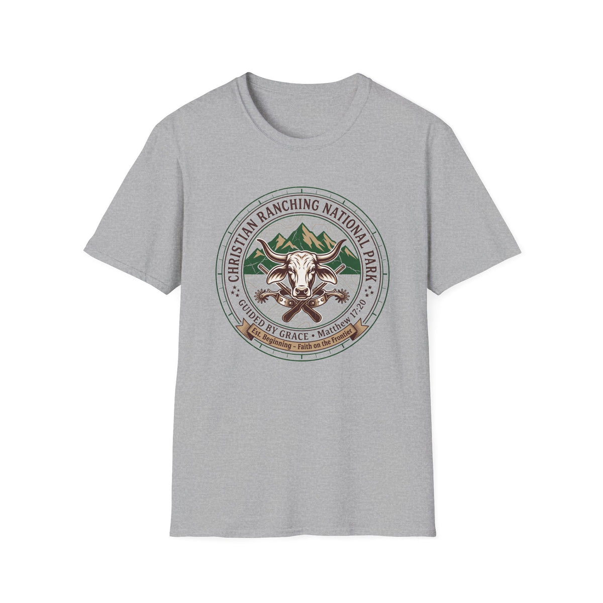 Christian ranching national park T-shirts