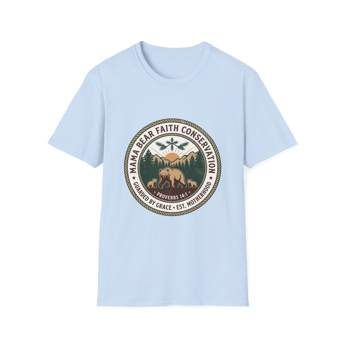 Mama bear faith conservation T-shirts