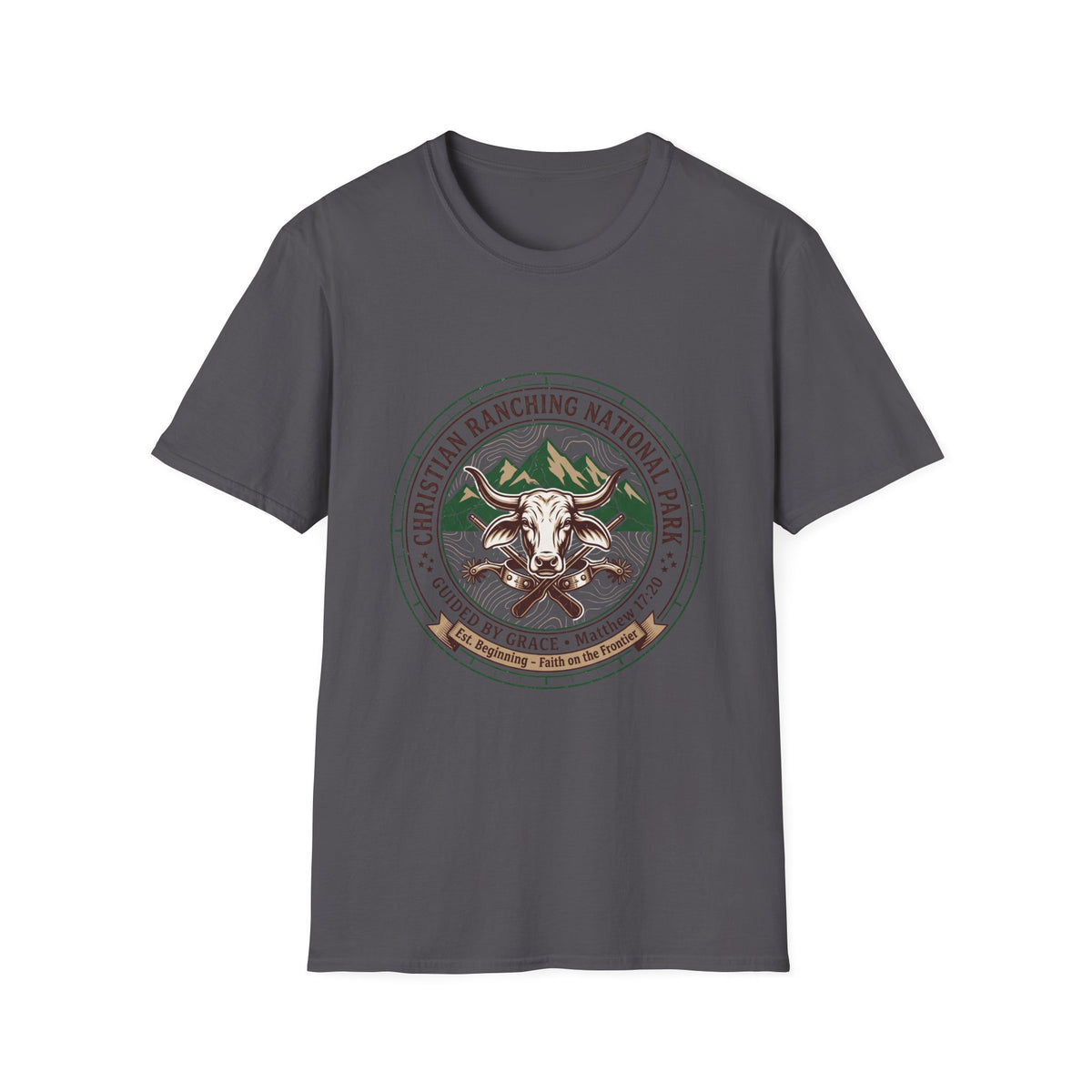 Christian ranching national park T-shirts