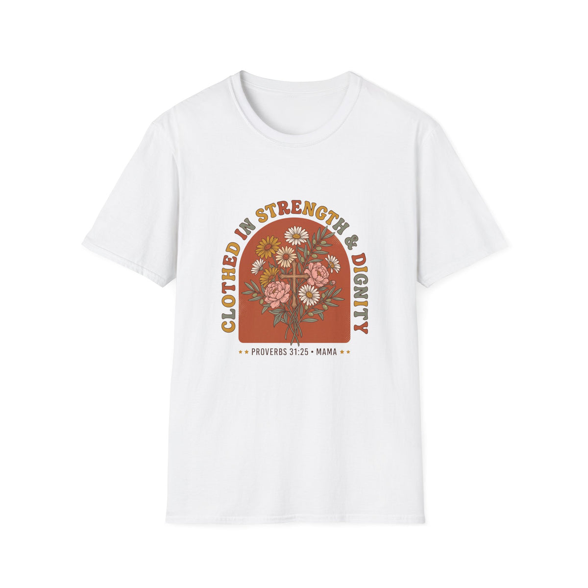 Clothed in strength and dignity T-shirts (2)