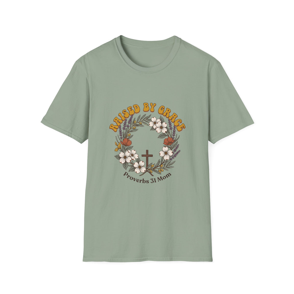 Raised by grace T-shirts