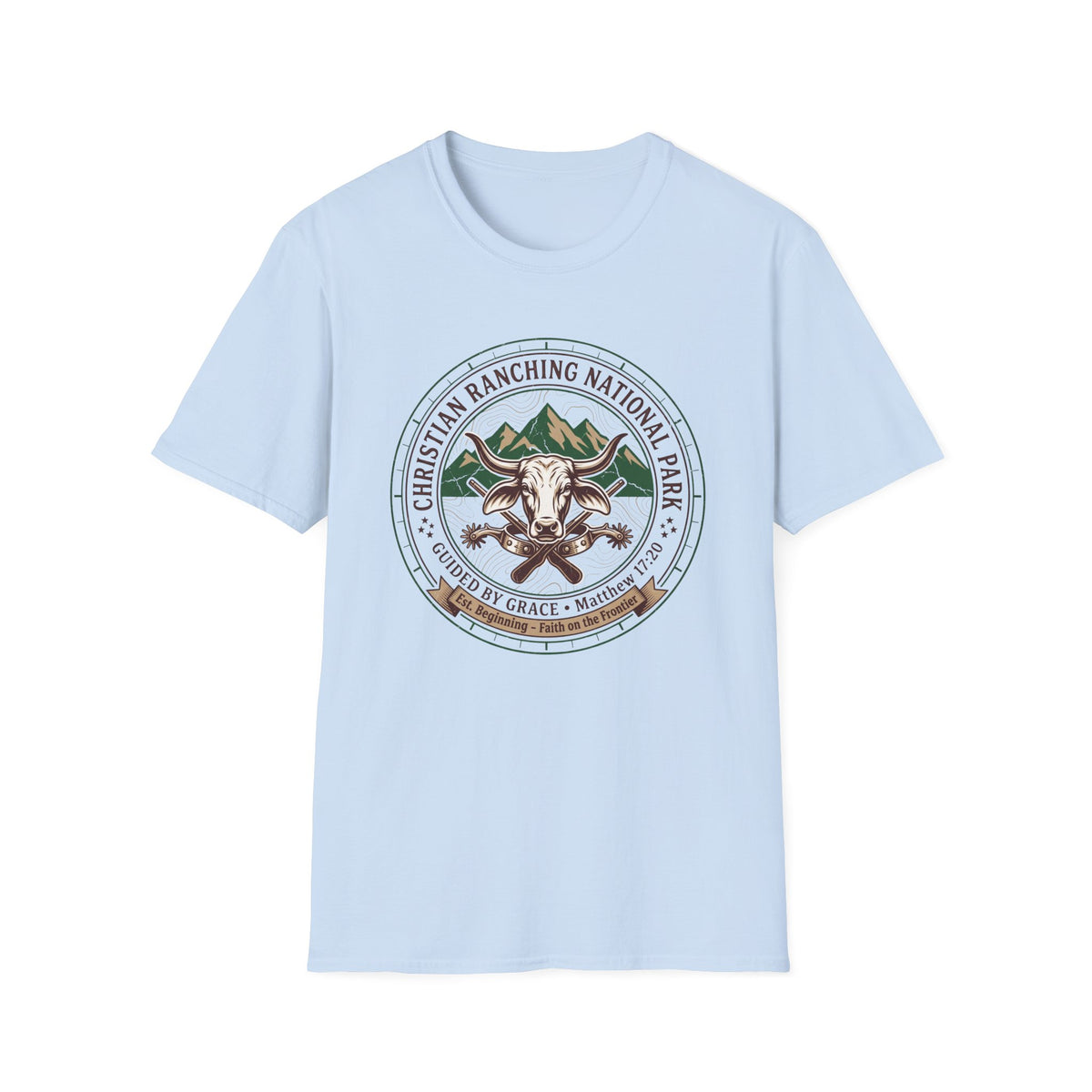 Christian ranching national park T-shirts