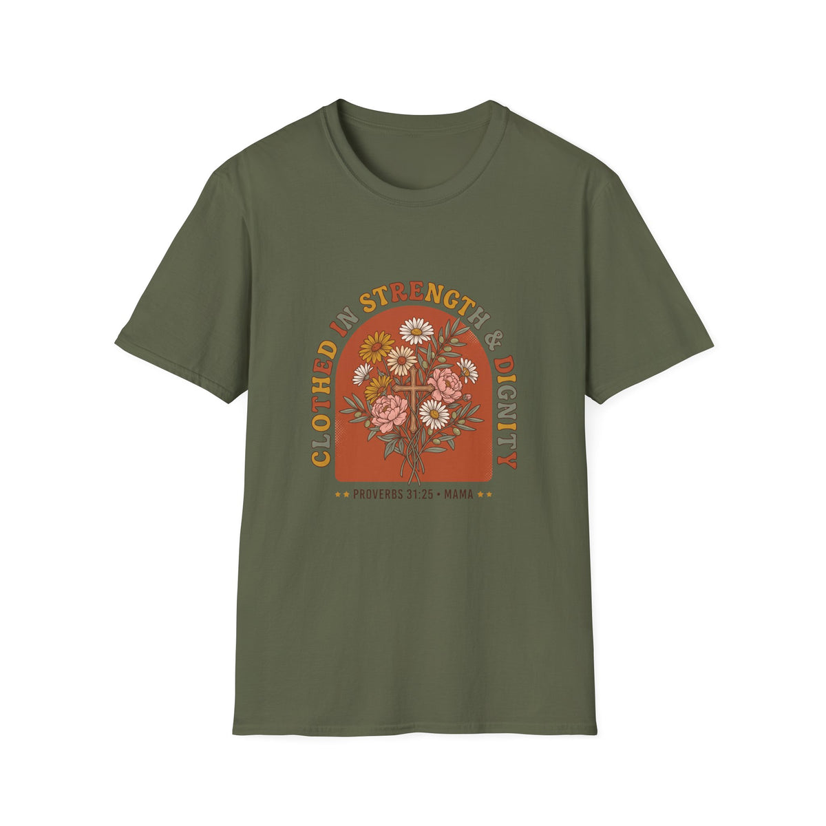 Clothed in strength and dignity T-shirts (2)
