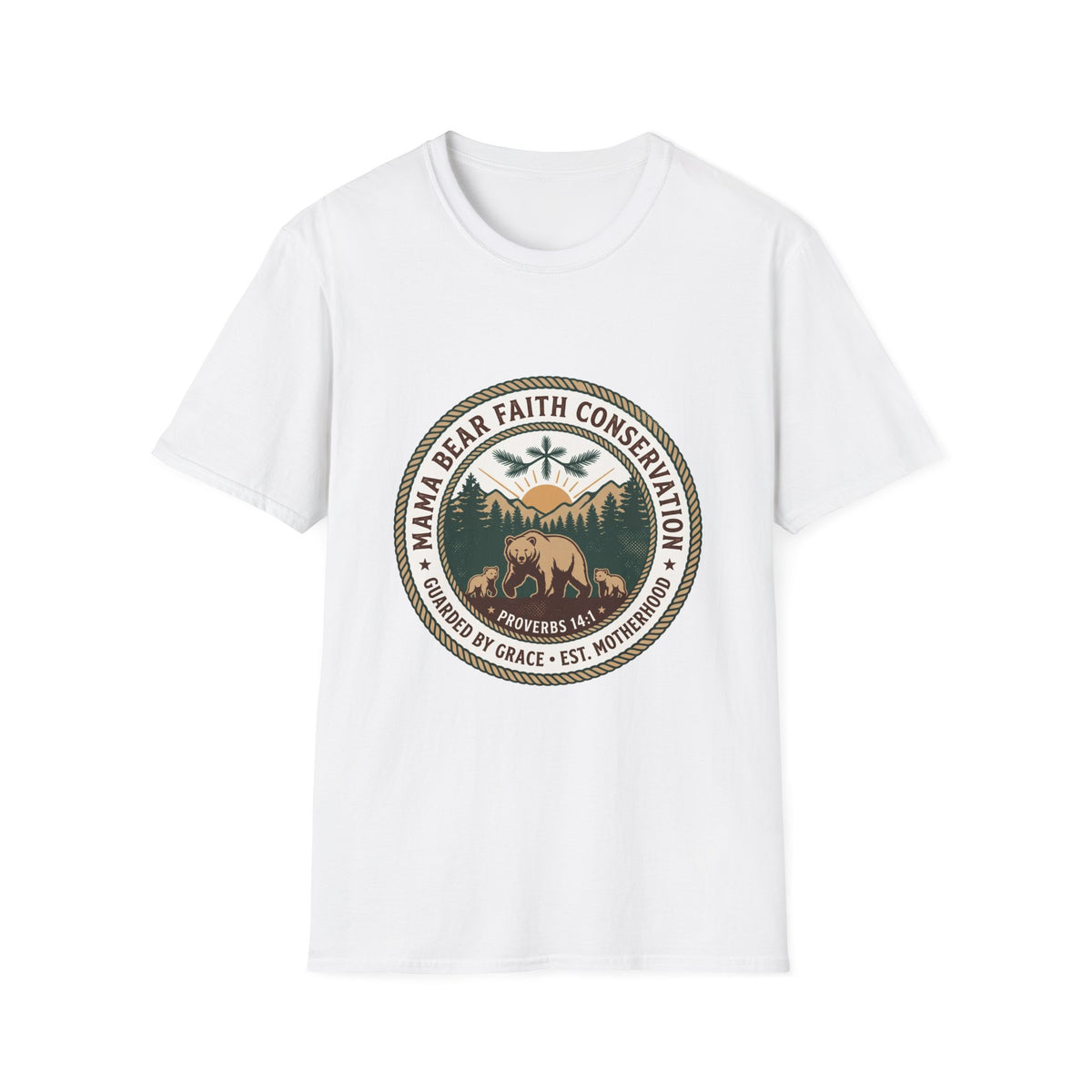 Mama bear faith conservation T-shirts