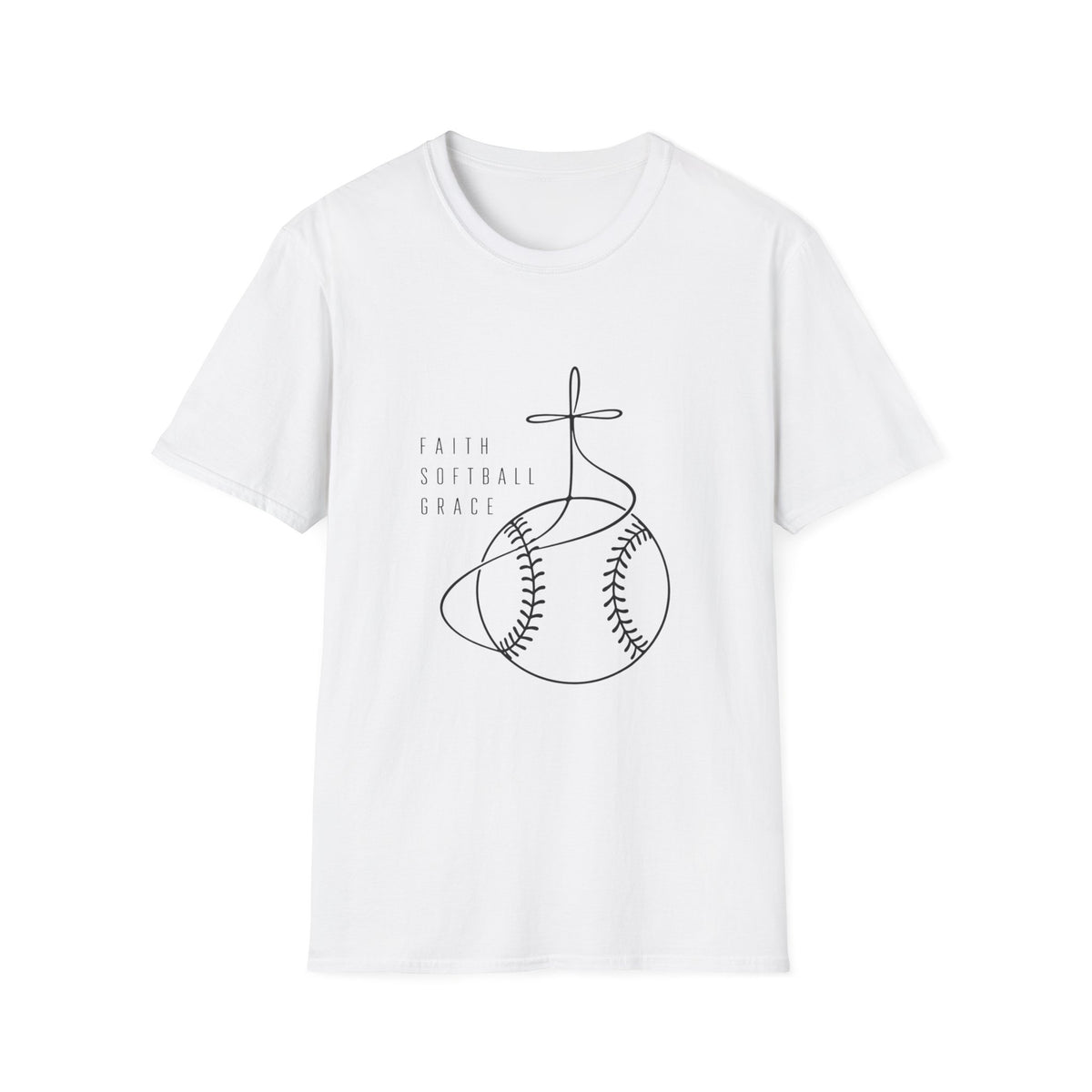 Faith softball grace T-shirts