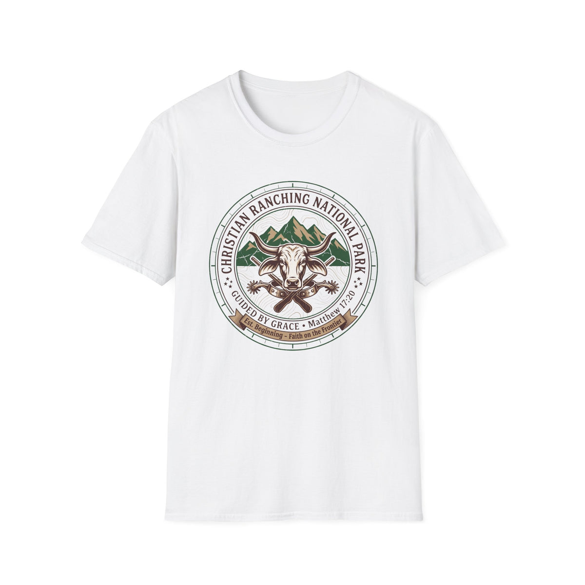 Christian ranching national park T-shirts