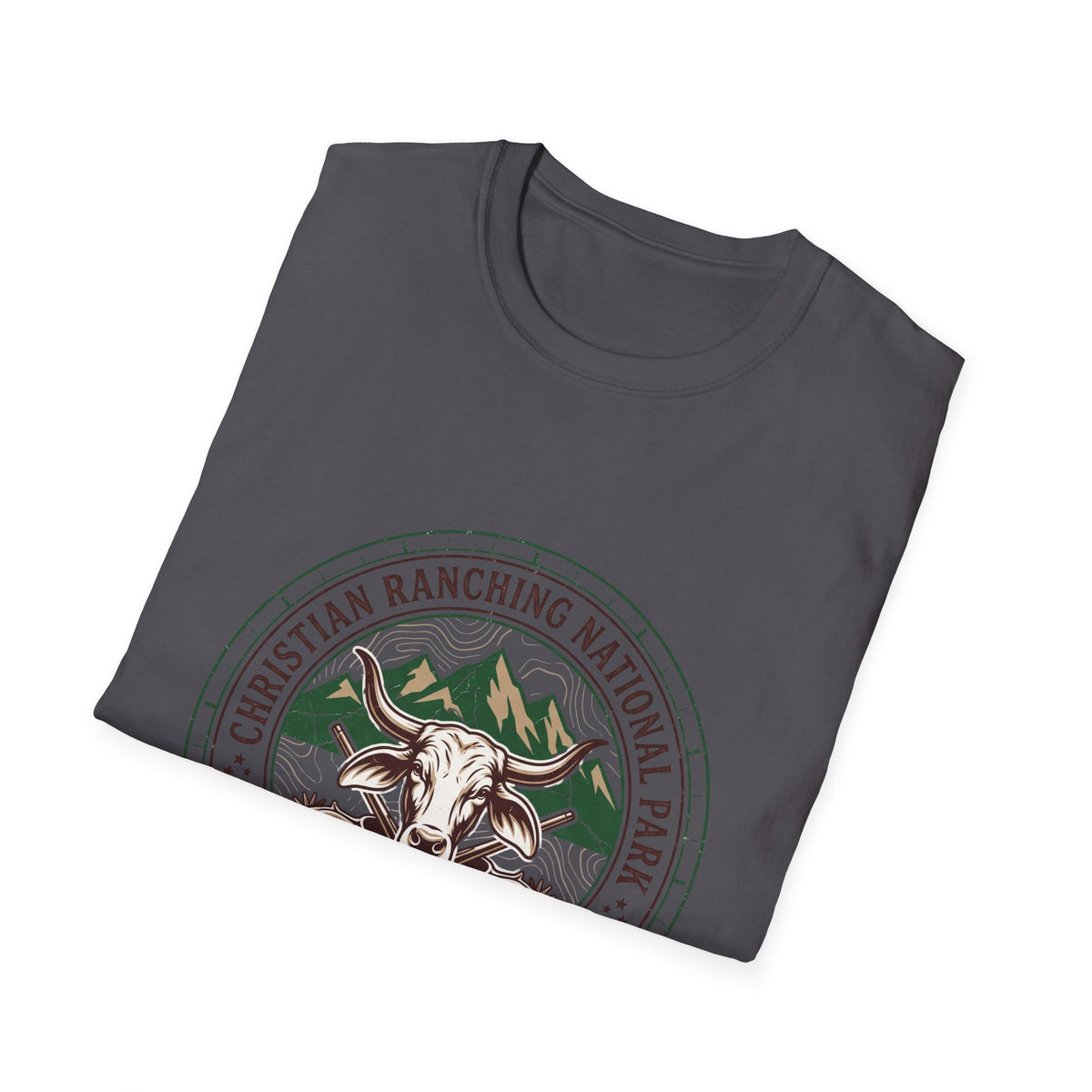 Christian ranching national park T-shirts