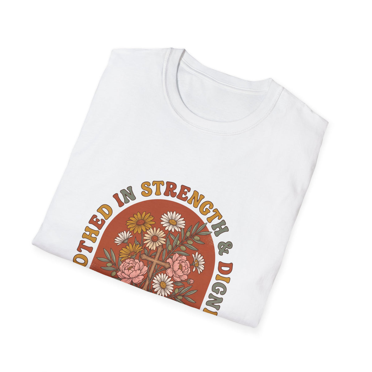 Clothed in strength and dignity T-shirts (2)