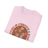 Clothed in strength and dignity T-shirts (2)