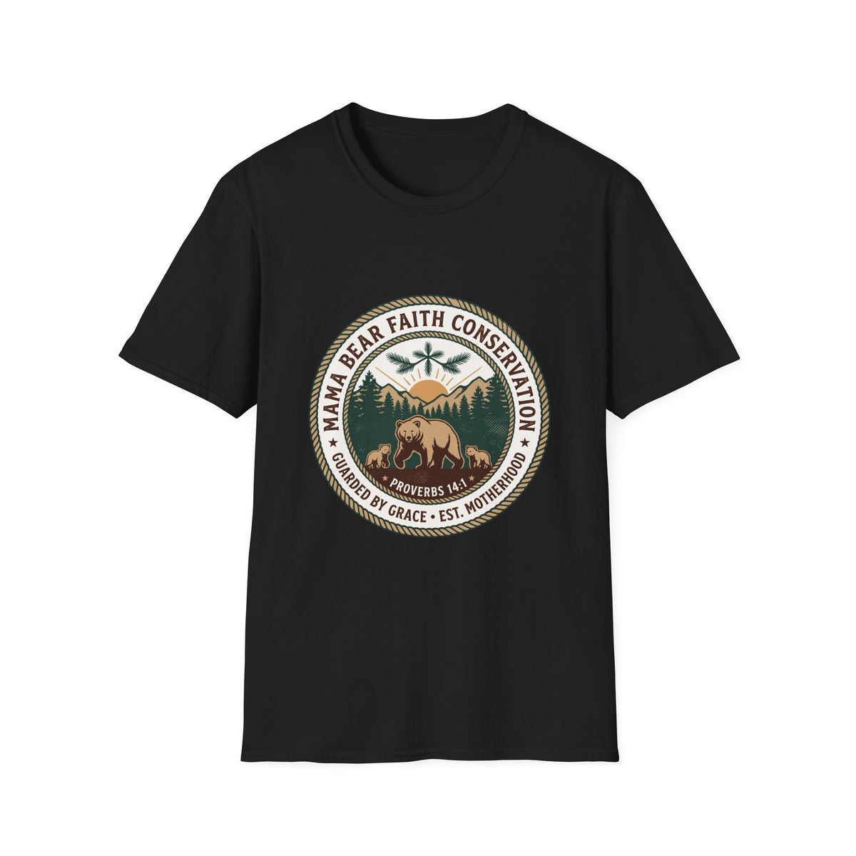 Mama bear faith conservation T-shirts