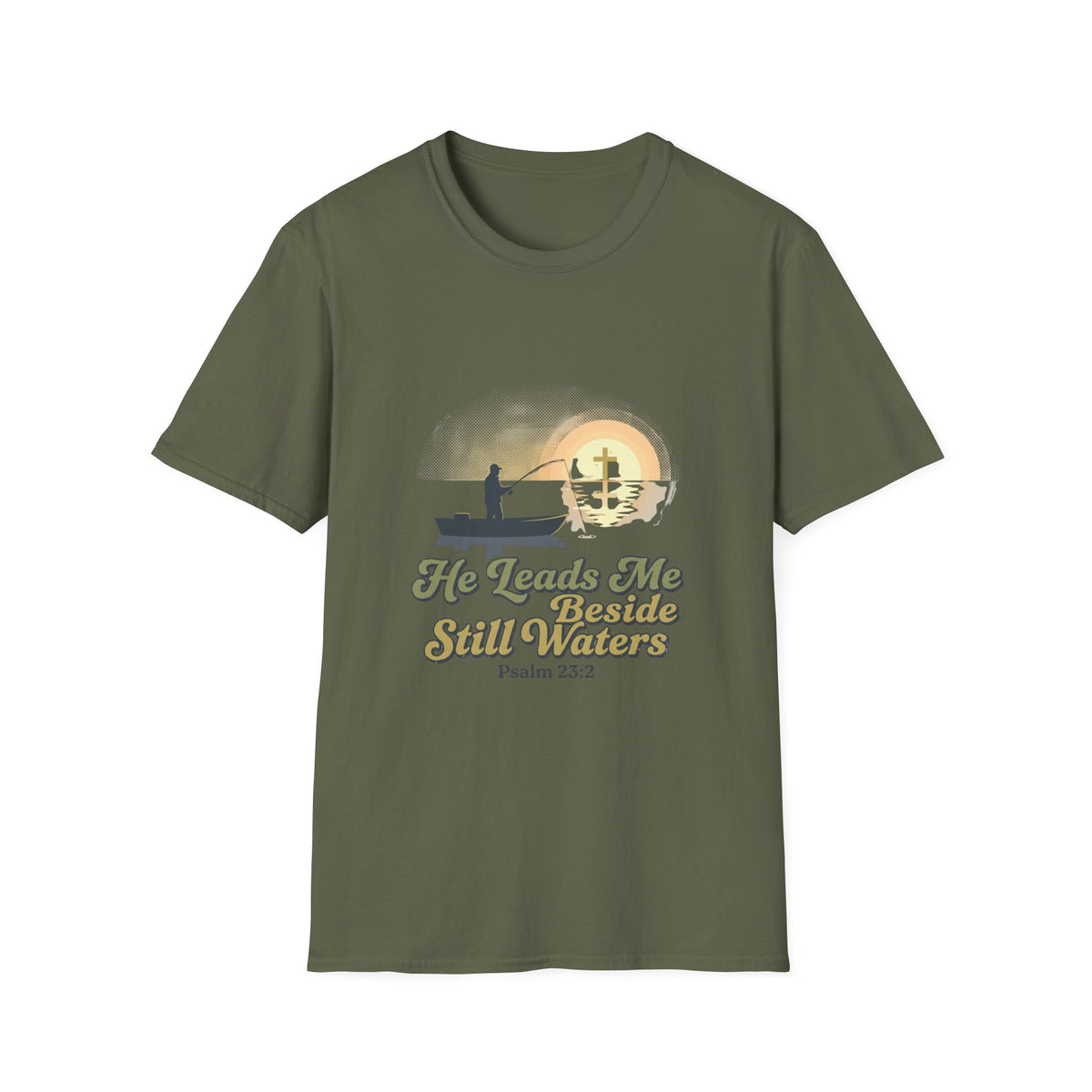He leads me Beside still waters T-shirts