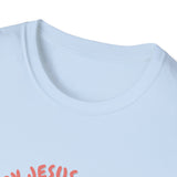 Powered by Jesus and iced coffee T-shirts copy