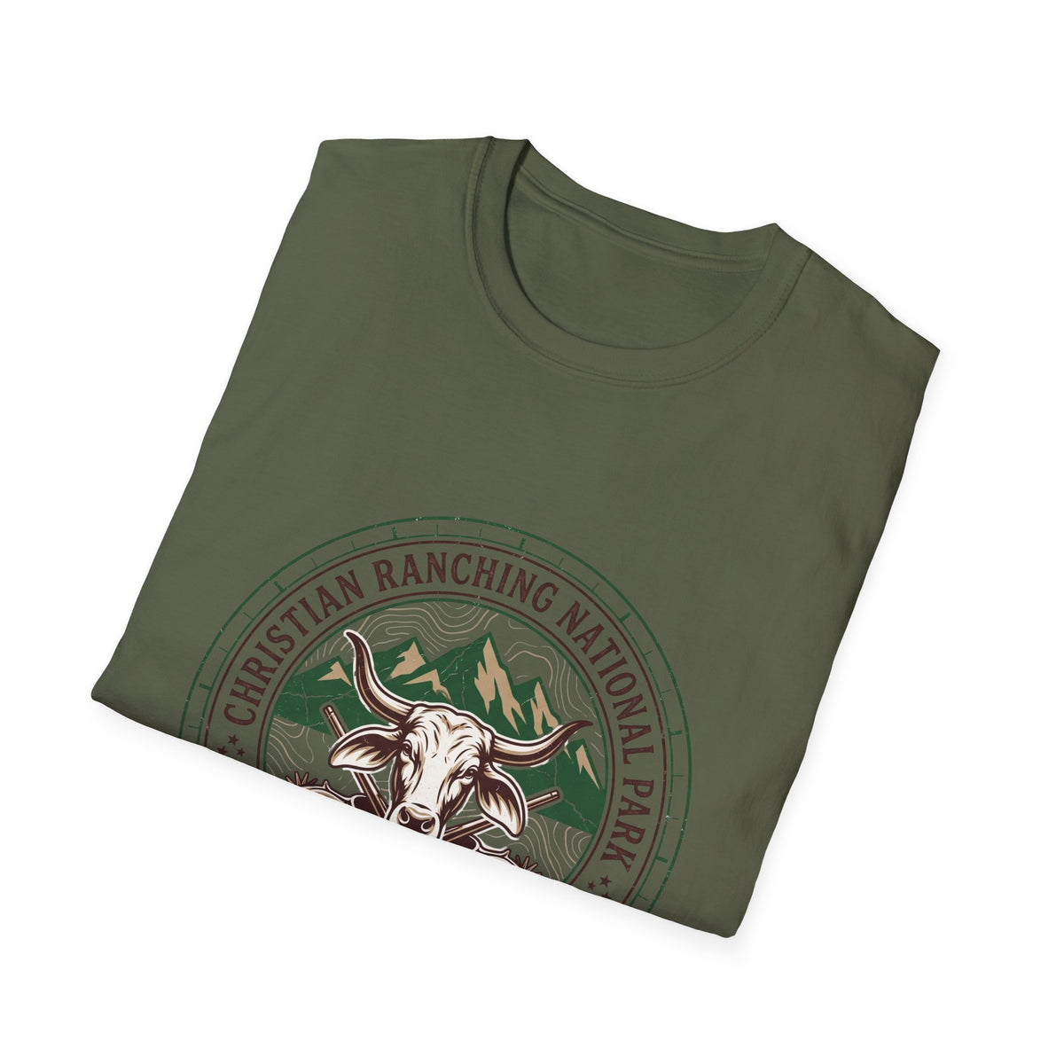 Christian ranching national park T-shirts