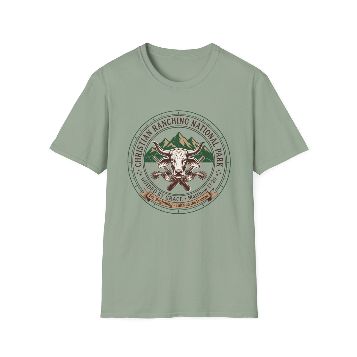 Christian ranching national park T-shirts