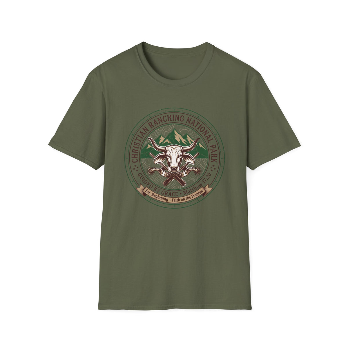 Christian ranching national park T-shirts