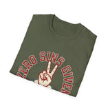 Zero sins given T-shirts