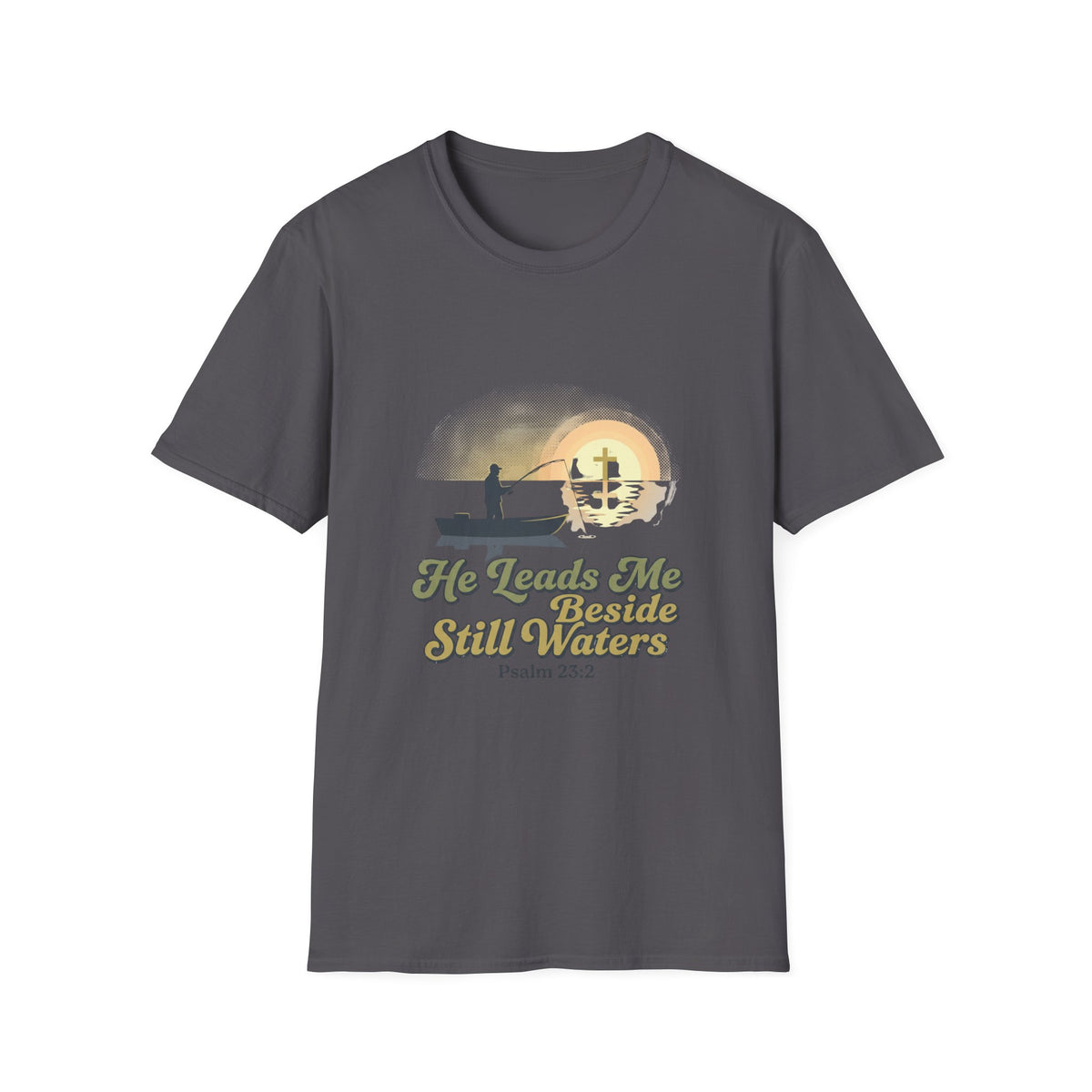 He leads me Beside still waters T-shirts