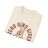 Zero sins given T-shirts