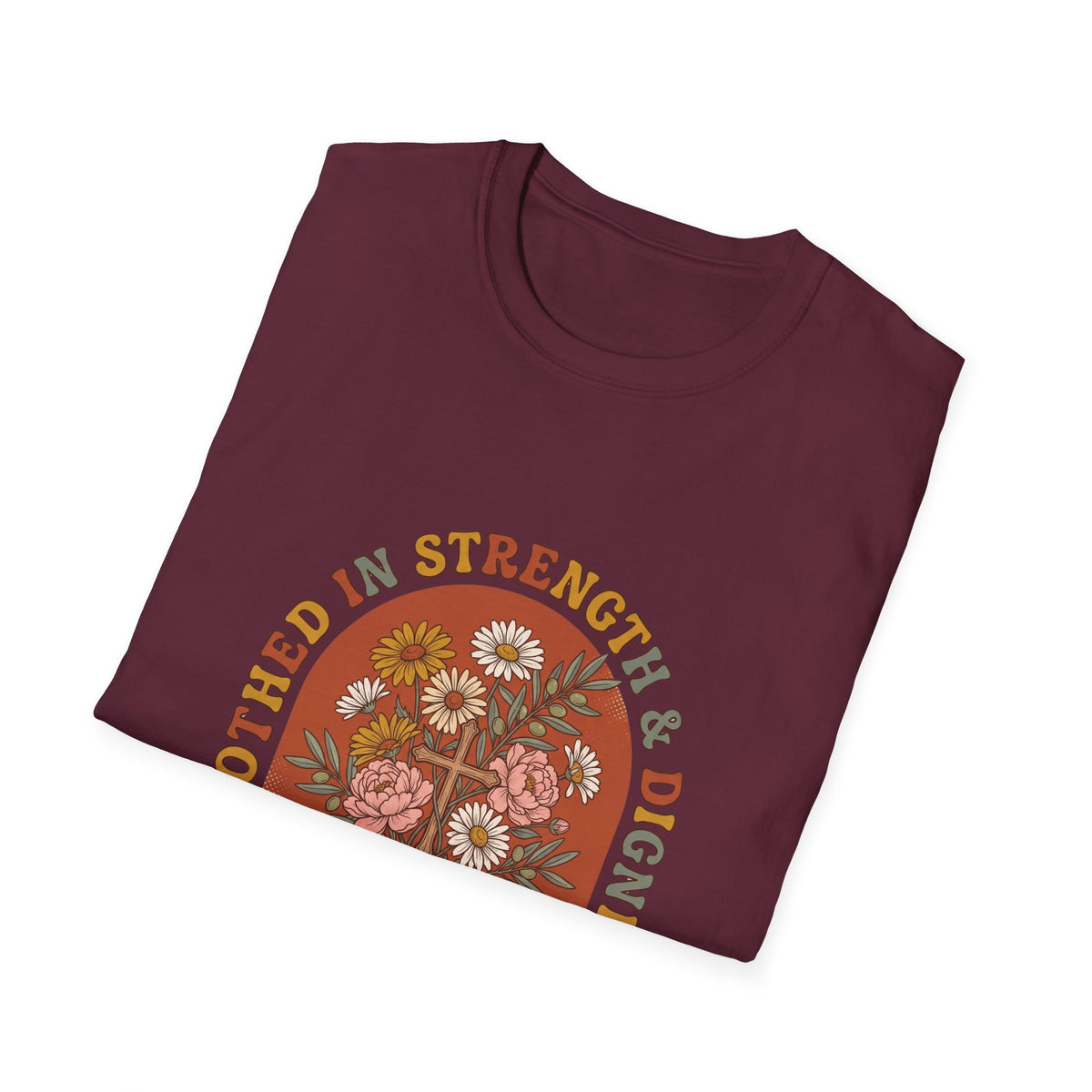 Clothed in strength and dignity T-shirts (2)