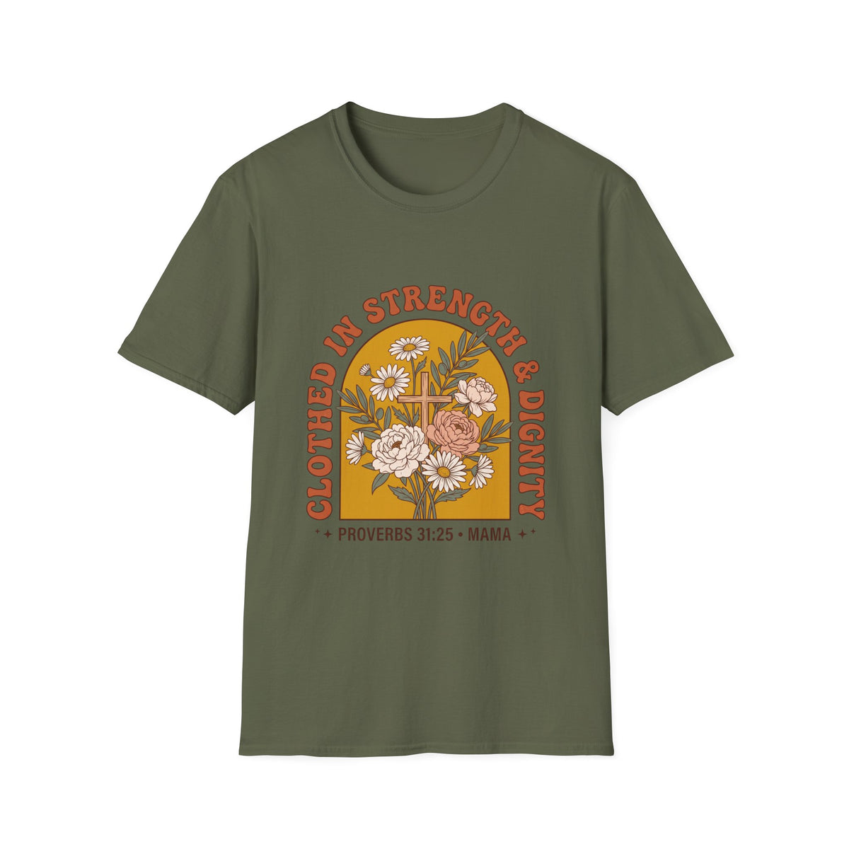 Clothed in strength and dignity T-shirts