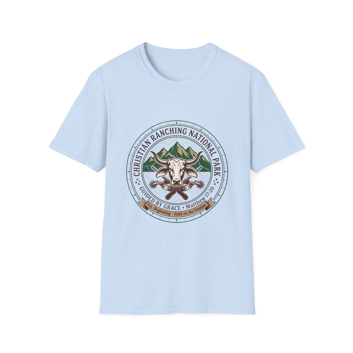 Christian ranching national park T-shirts