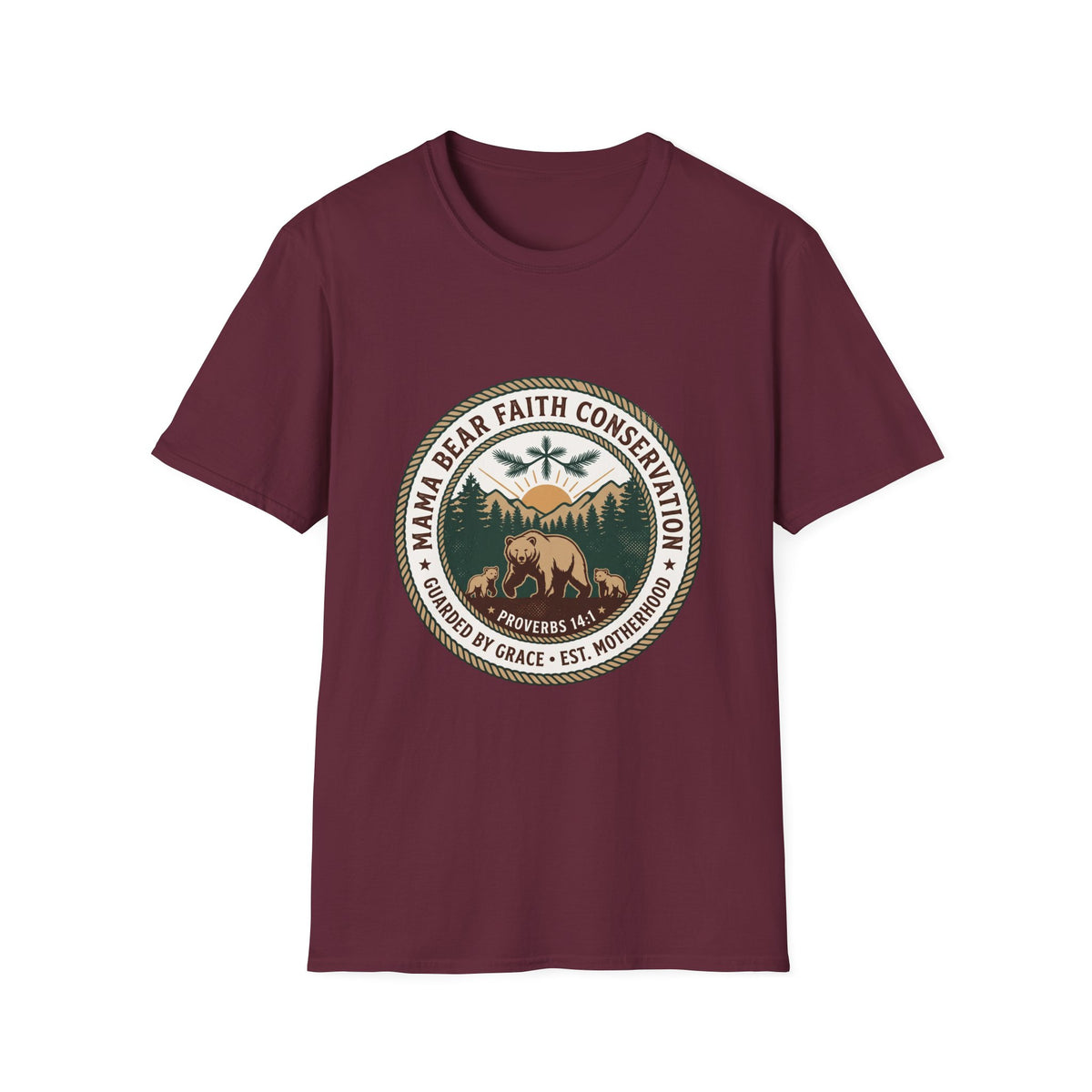 Mama bear faith conservation T-shirts