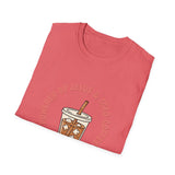 Powered by Jesus and iced coffee T-shirts copy