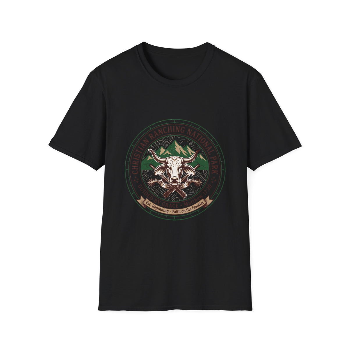 Christian ranching national park T-shirts
