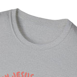 Powered by Jesus and iced coffee T-shirts copy