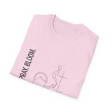 Plant pray bloom T-shirts