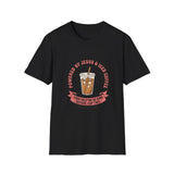 Powered by jesus and iced coffee T-shirts