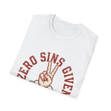 Zero sins given T-shirts