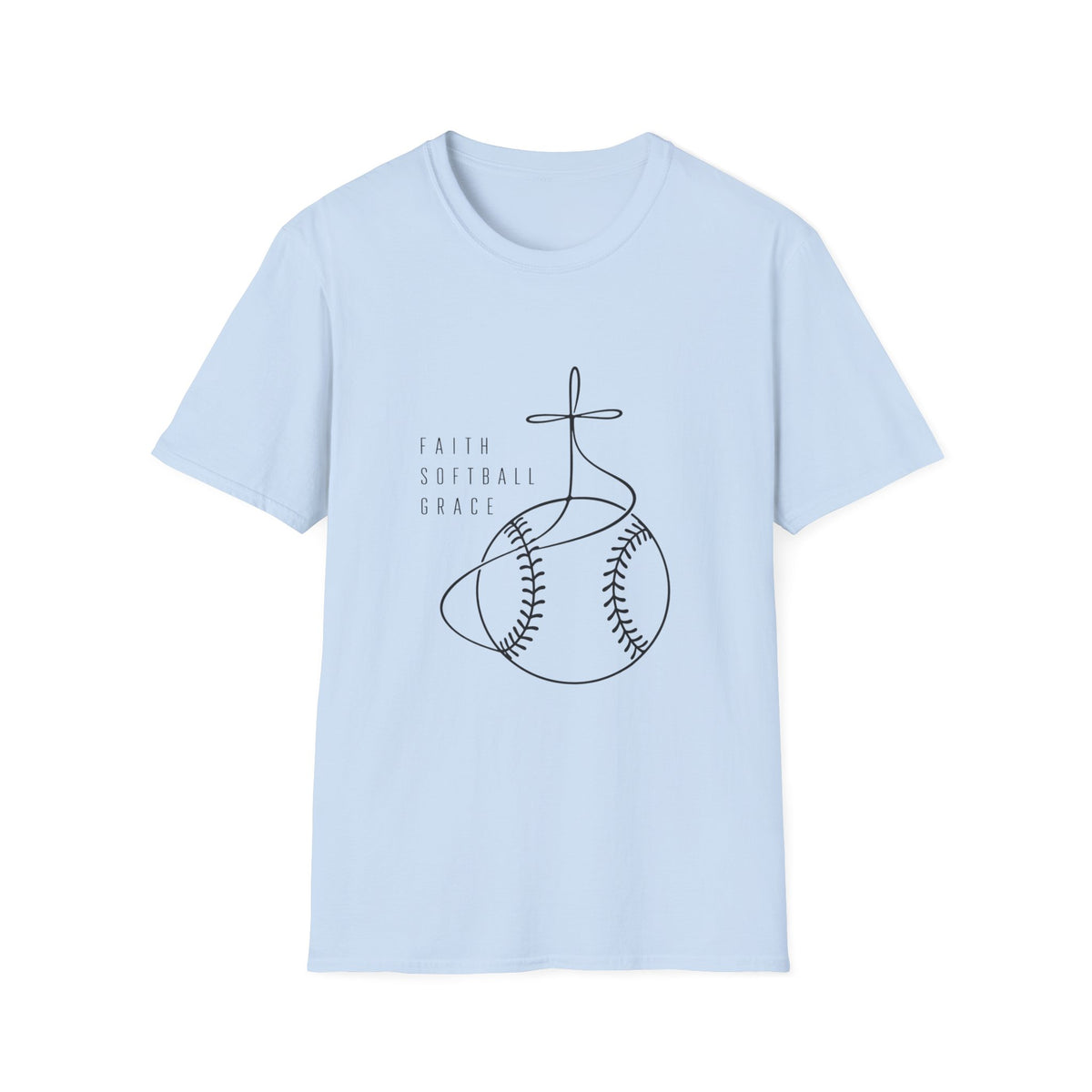 Faith softball grace T-shirts