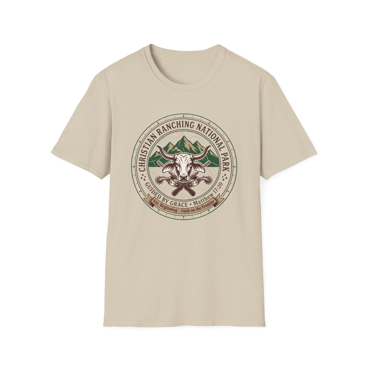 Christian ranching national park T-shirts