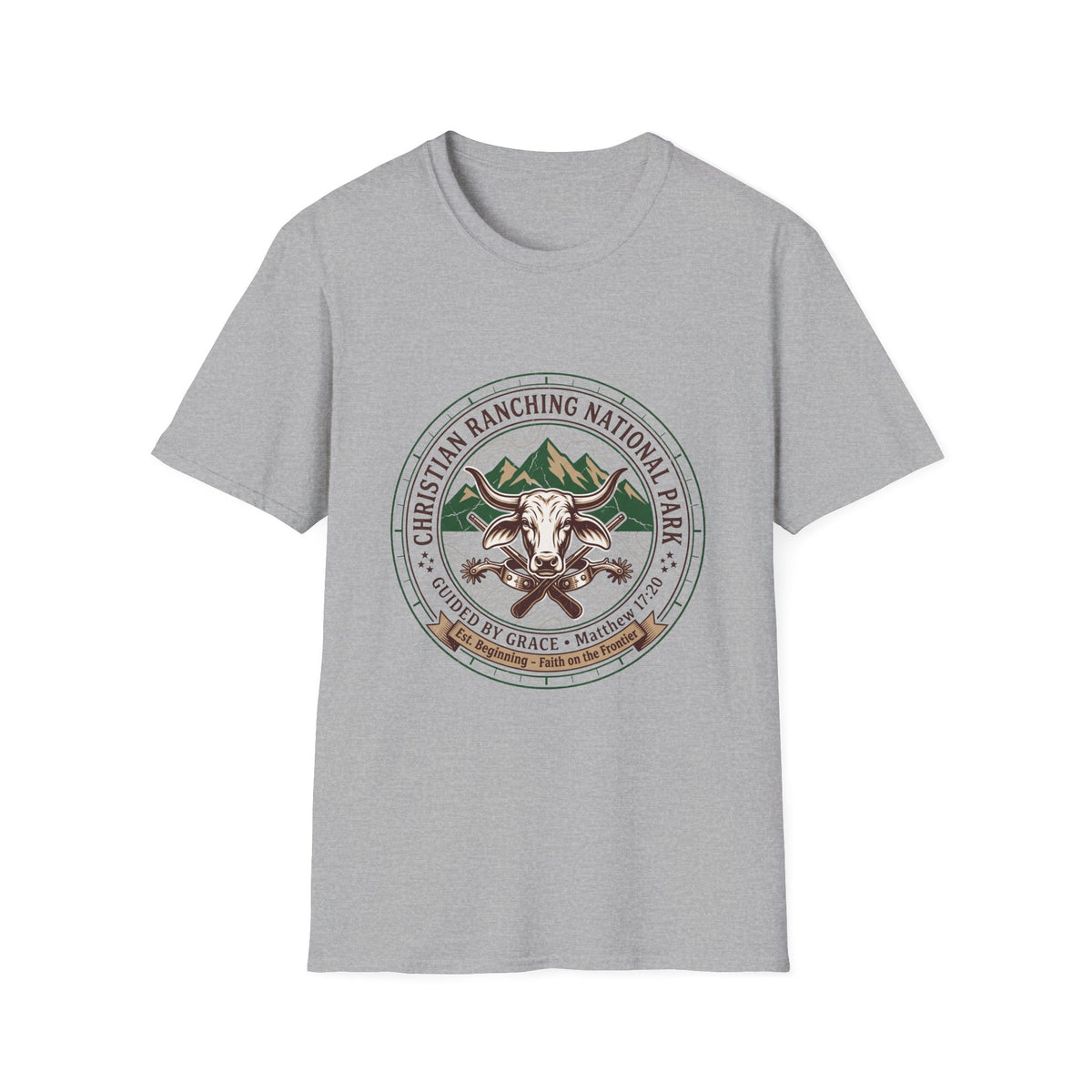 Christian ranching national park T-shirts
