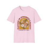 Clothed in strength and dignity T-shirts